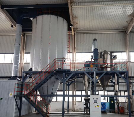 Spray-drying line that turns fermented D68 into powder